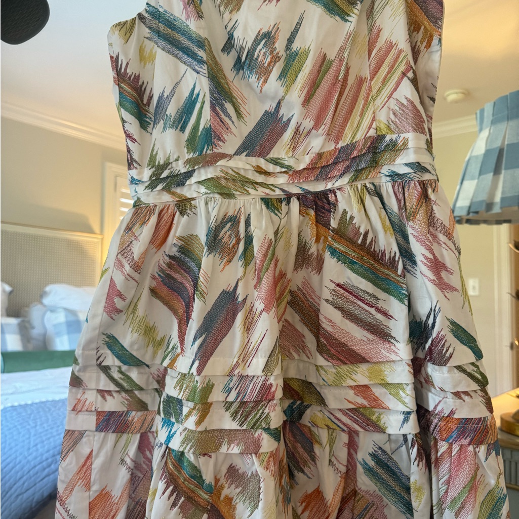 Multicolor Abstract Print Women's Dress